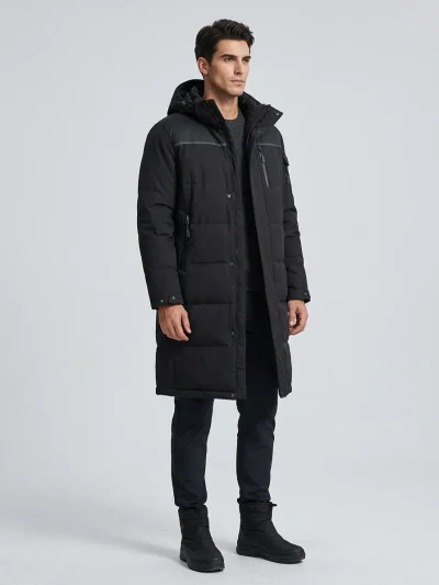 Puolipitkä Unisex Untuvatakki Lämmin ja Tyylikäs