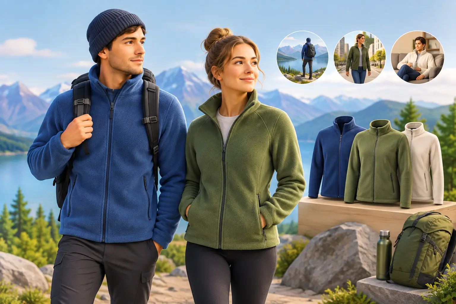 Unisex fleece ulkoiluun ja arkeen - näin valitset